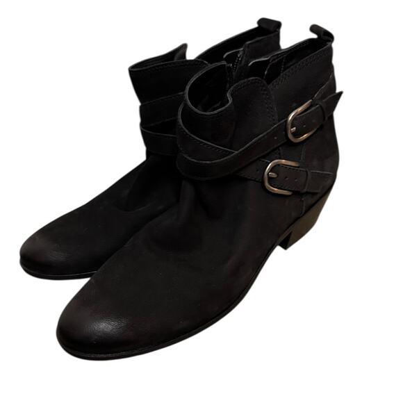SAM EDELMAN Pearlie Black Leather Boots SZ 7.5 - Picture 2 of 10